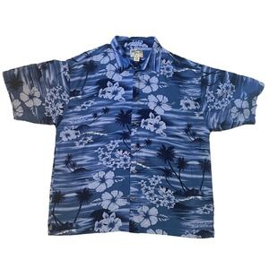 Big Dogs VTG Mens 2XL Short Sleeve‎ Button Down Hawaiian Tropical Shirt Vintage